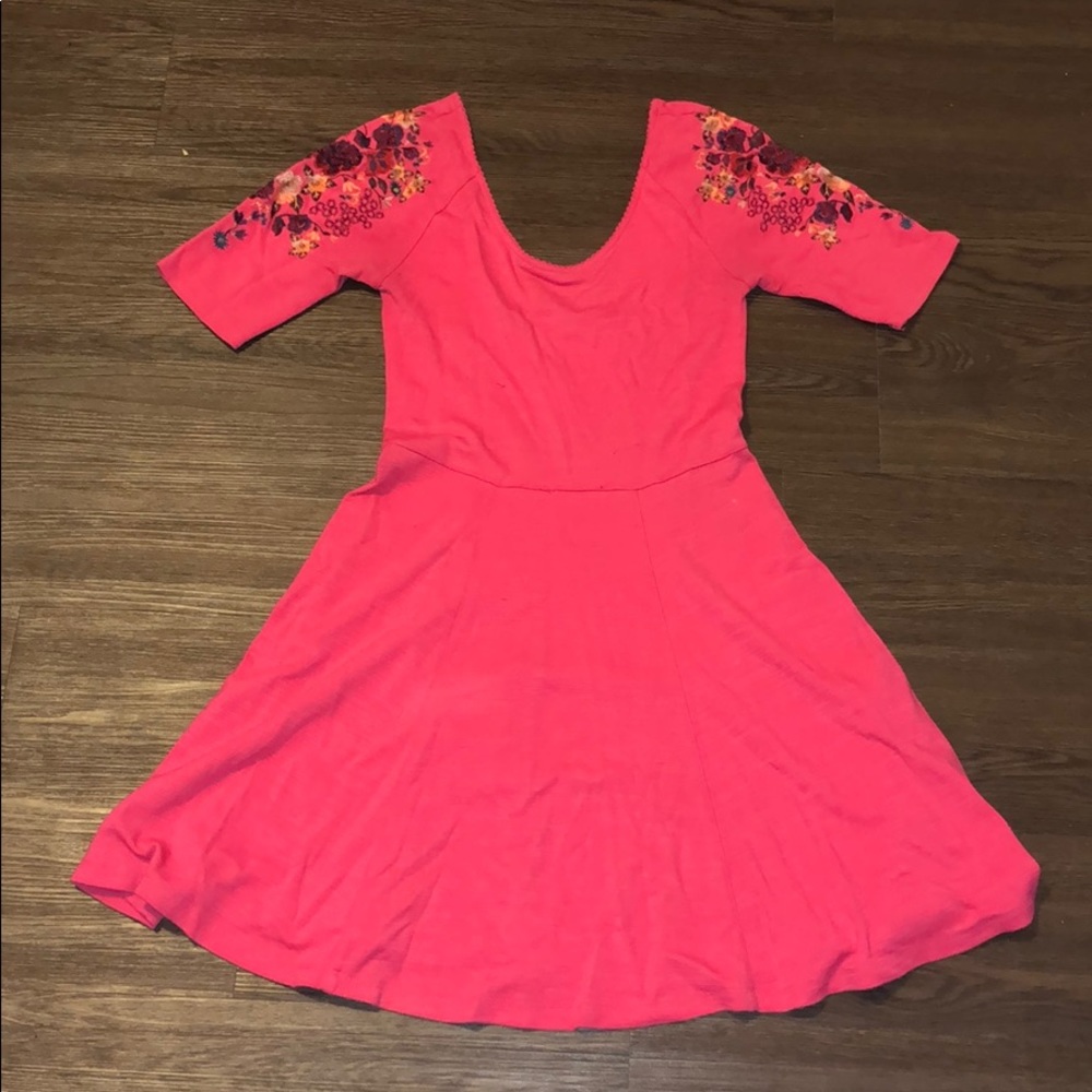 Pink Scoop Neck, Free People Dress